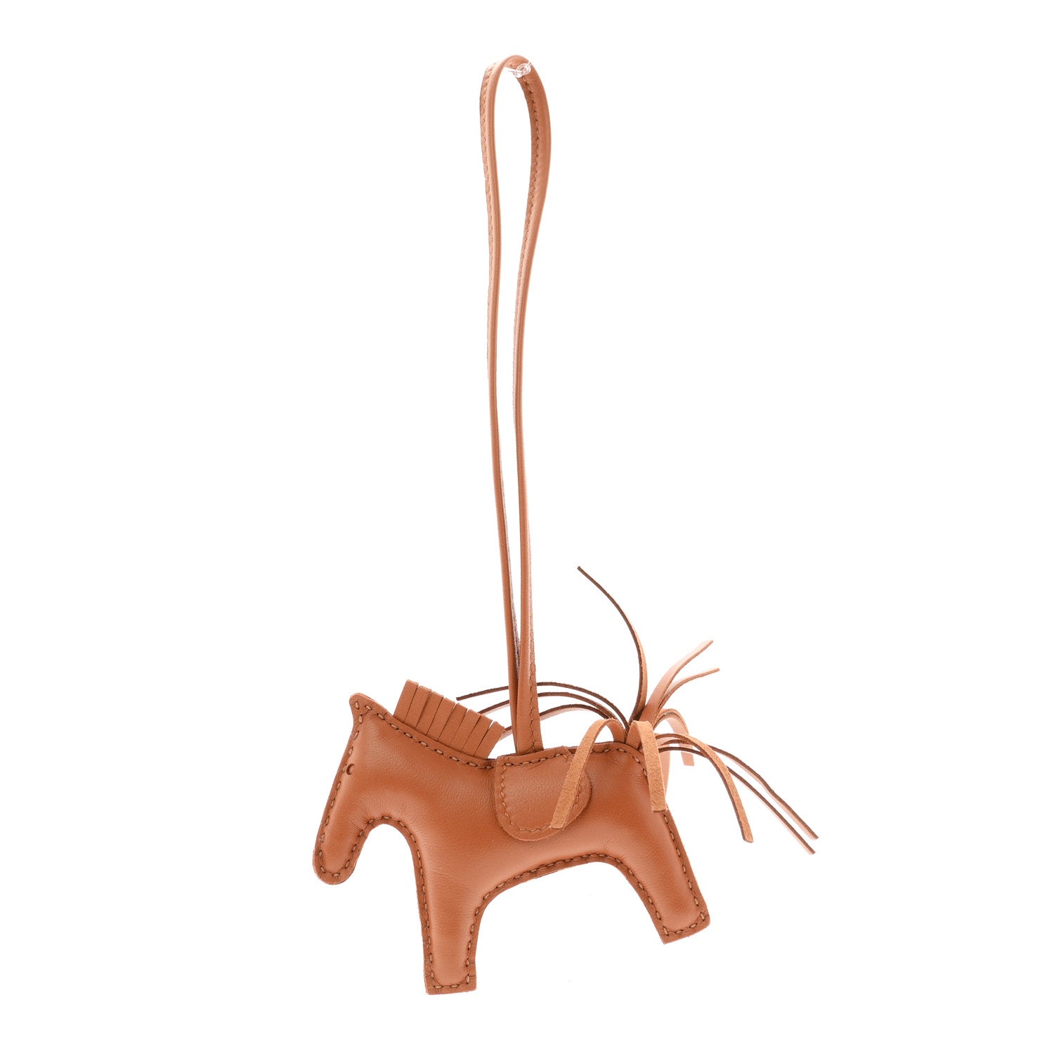 Milo Lambskin Grigri Rodeo Horse Bag Charm PM Gold