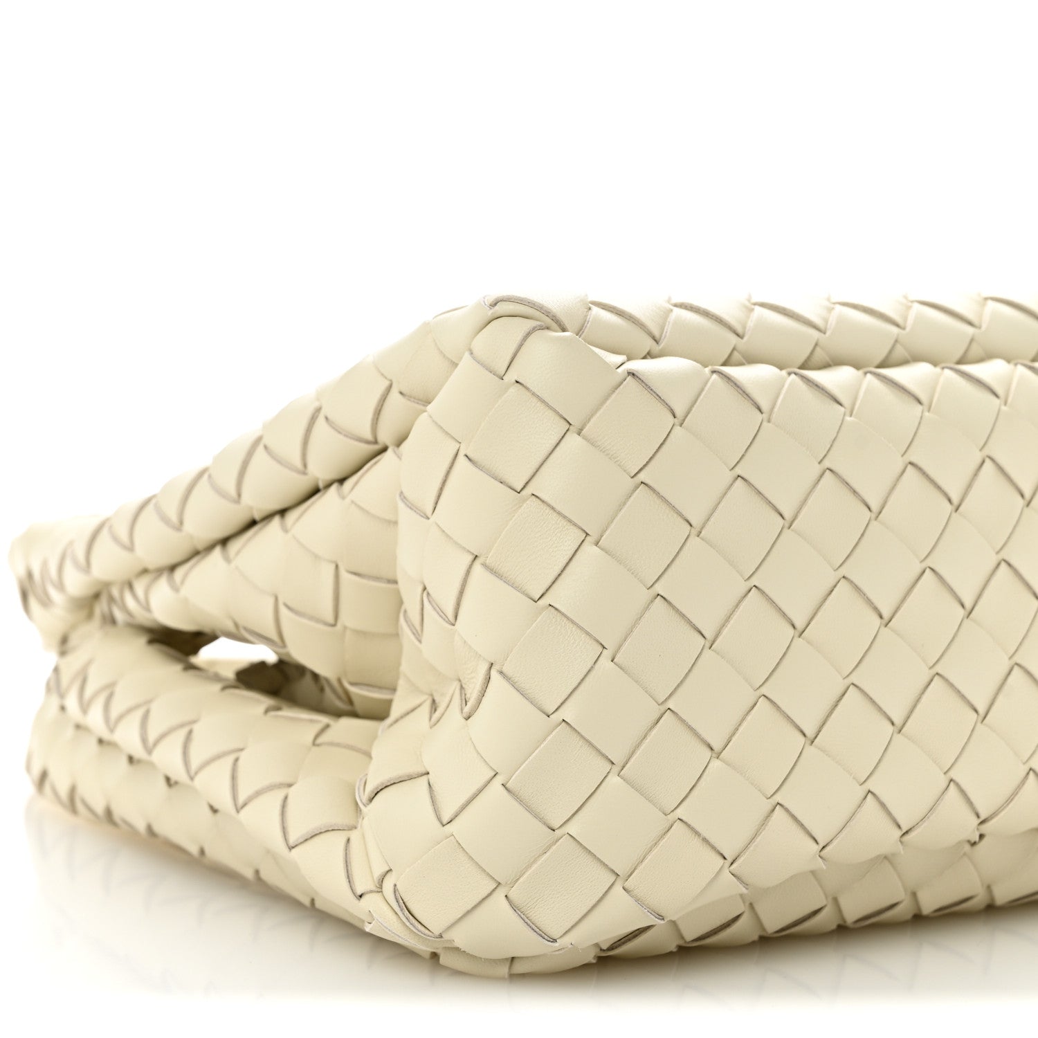 Nappa Intrecciato Small Campana Shoulder Bag Sea Salt