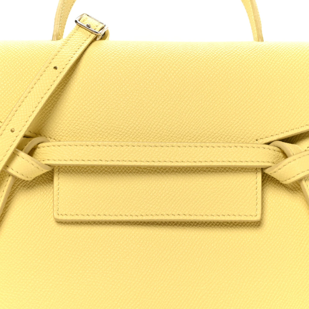 Grained Calfskin Nano Belt Bag Citrus