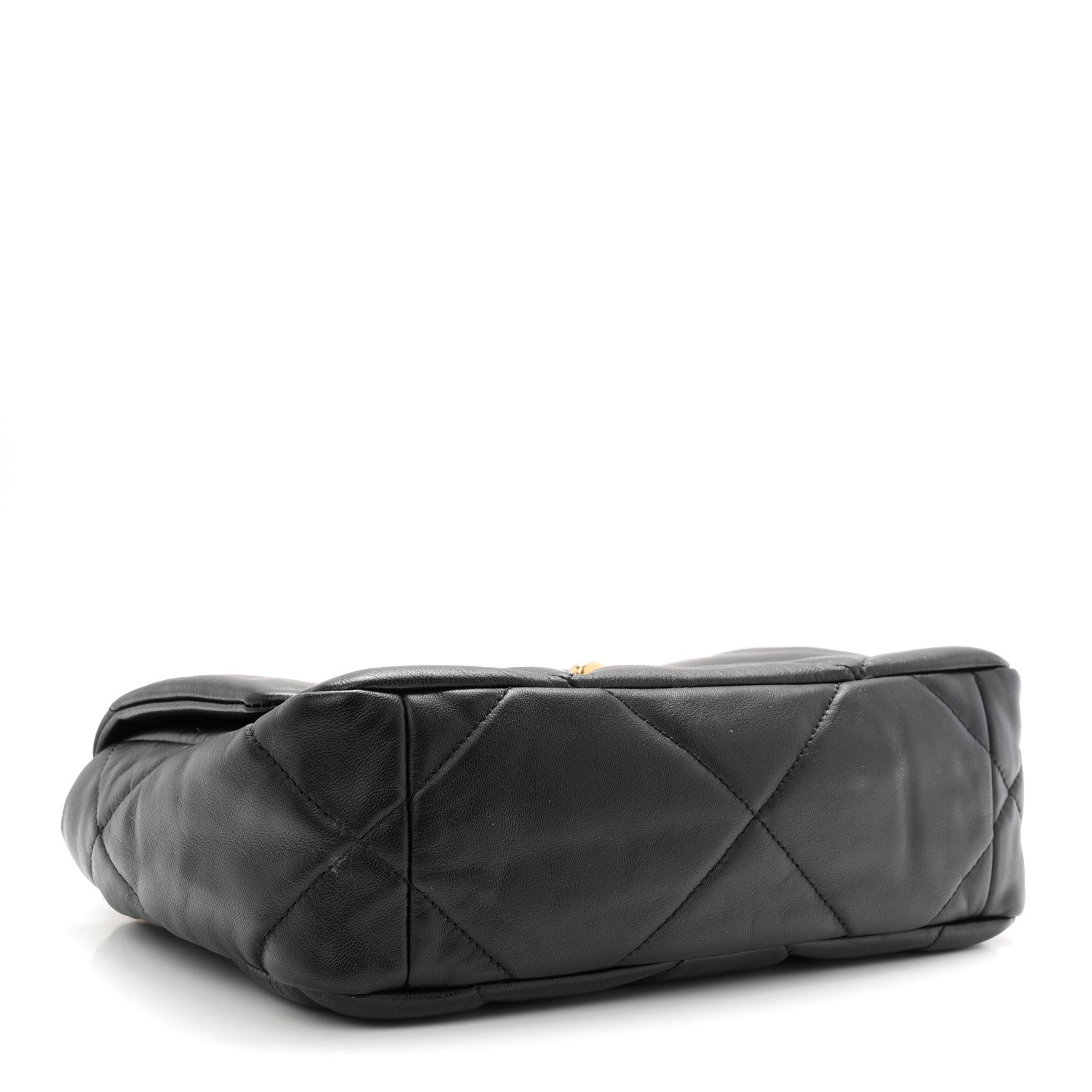 Goatskin Quilted Medium Chanel 19 Flap Black