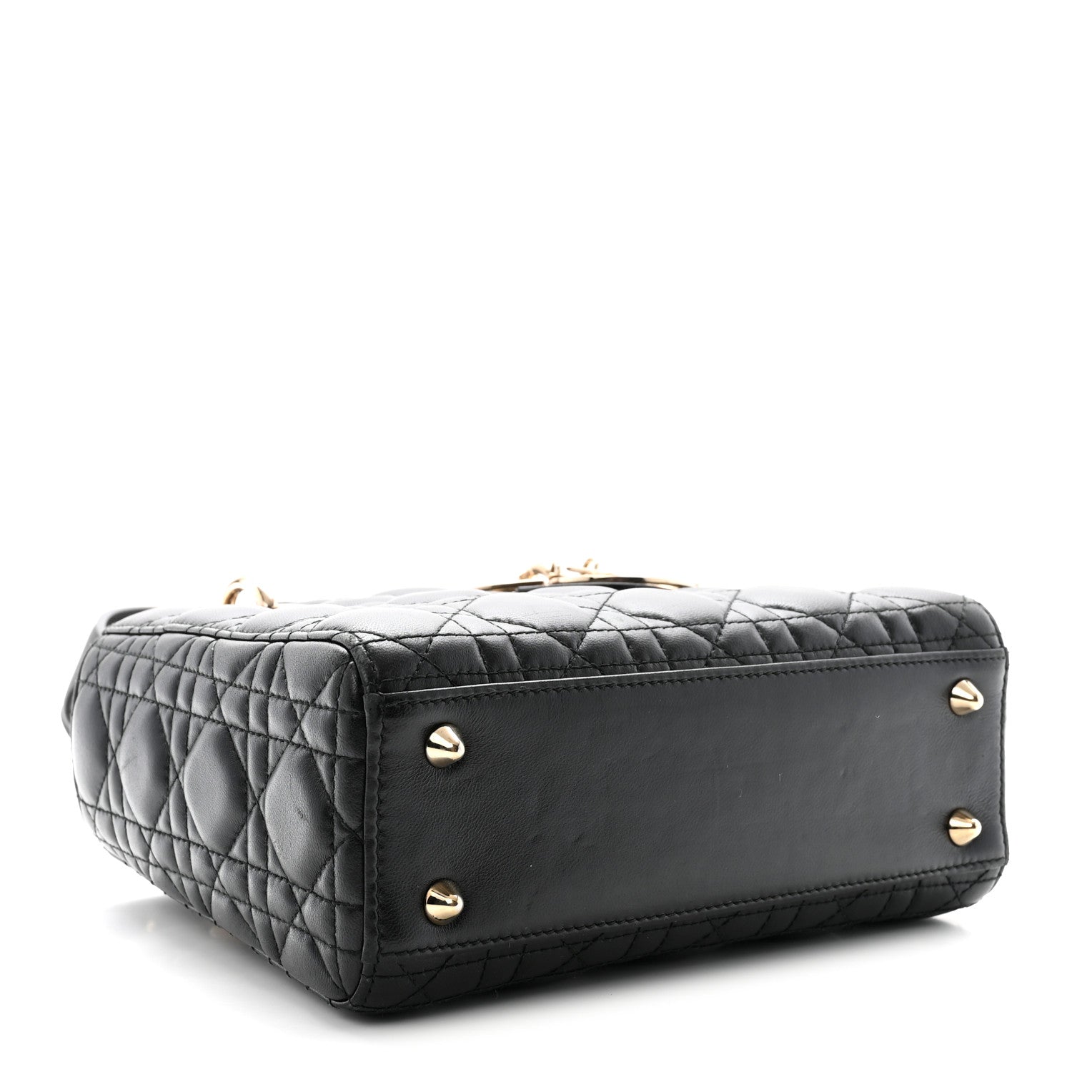 Lambskin Cannage Small My ABCDior Lady Dior Black