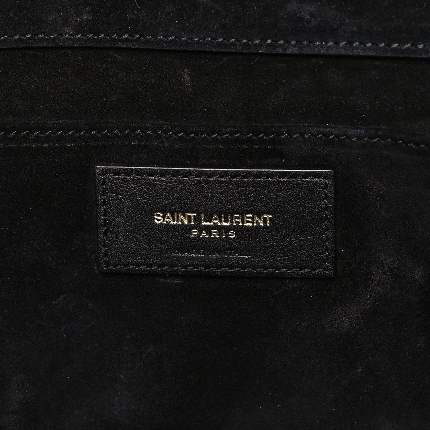 Calfskin Classic Y Ligne Clutch Black