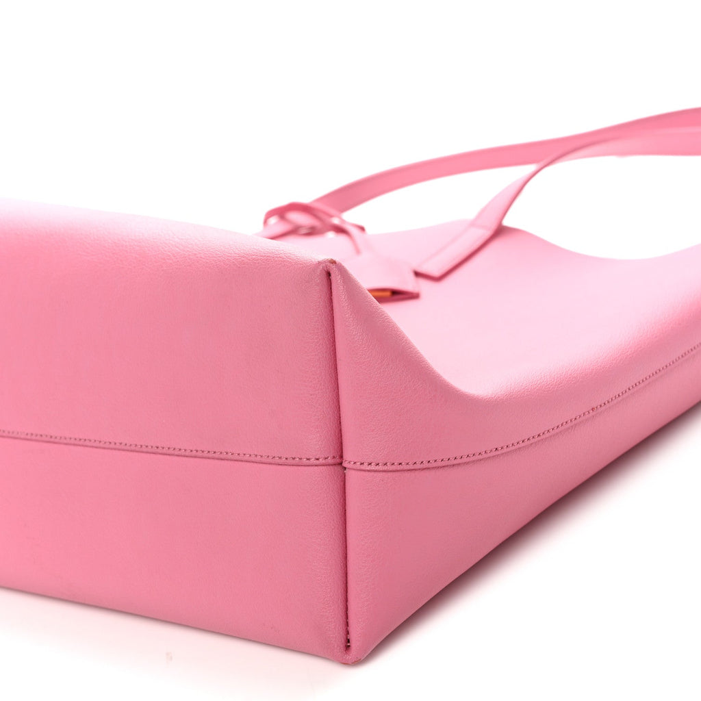 Calfskin Large Shopping Tote Pale Rose