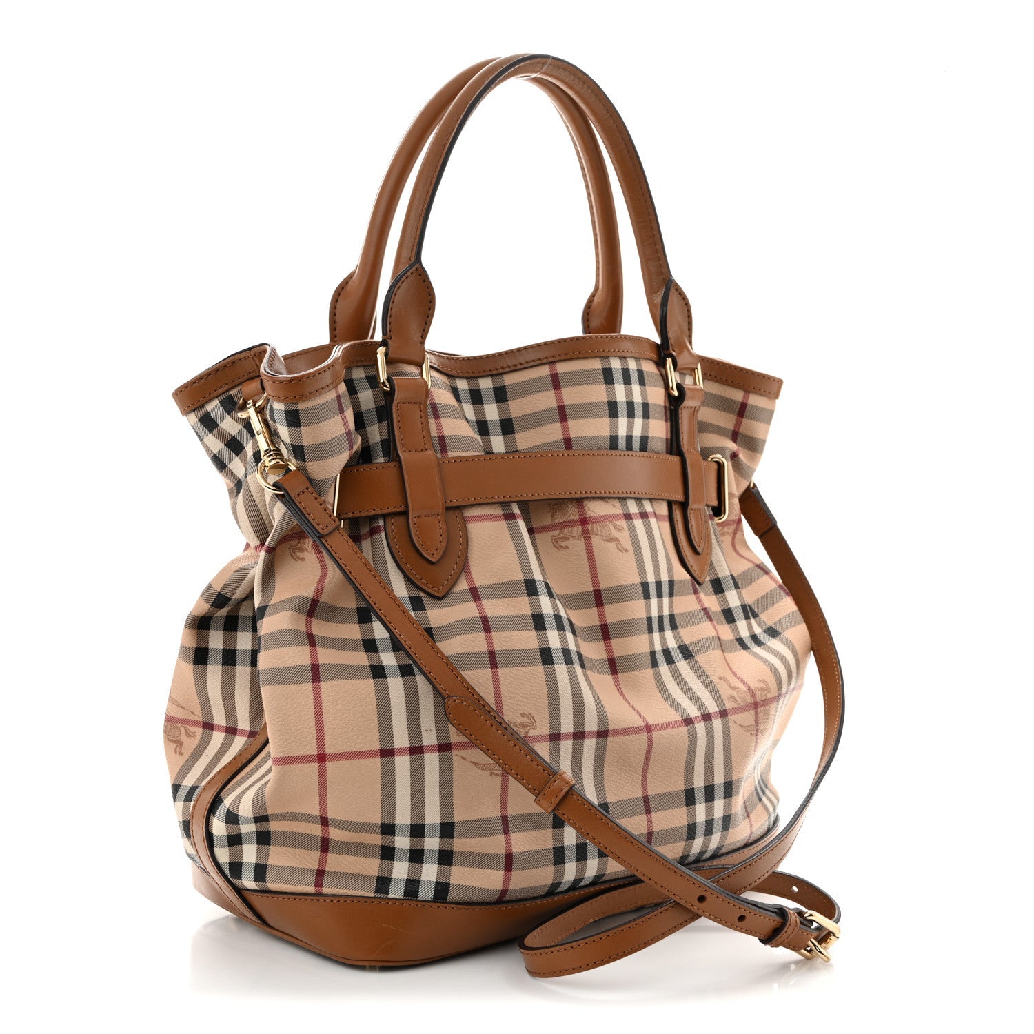 Haymarket Check Medium Golderton Tote Mid Camel