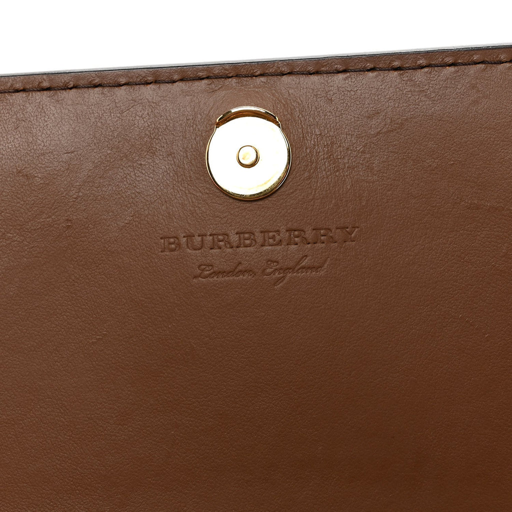 Derby Calfskin House Check Mini Hampshire Crossbody Tan