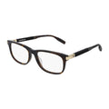 Montblanc Eyeglasses Square Full Rim, Shiny Black Frame and Clear Demo Lens Lens MB0036O005