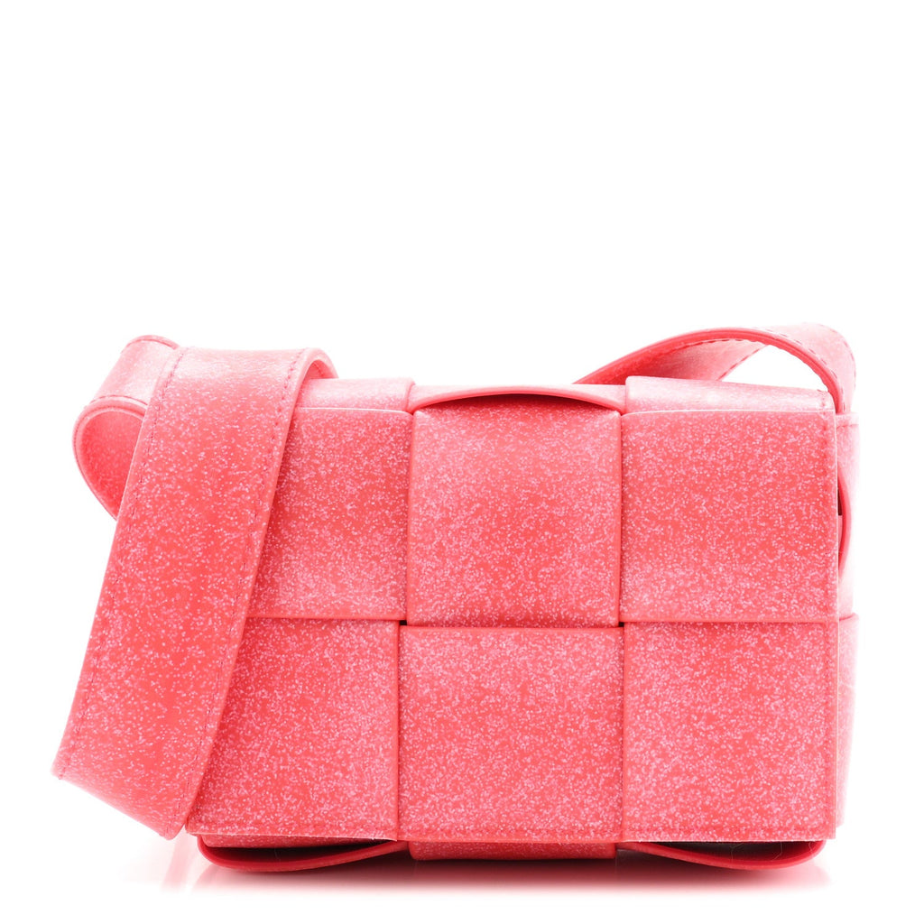 Rubber Maxi Intrecciato Extra Mini Cassette Crossbody Bag Firework