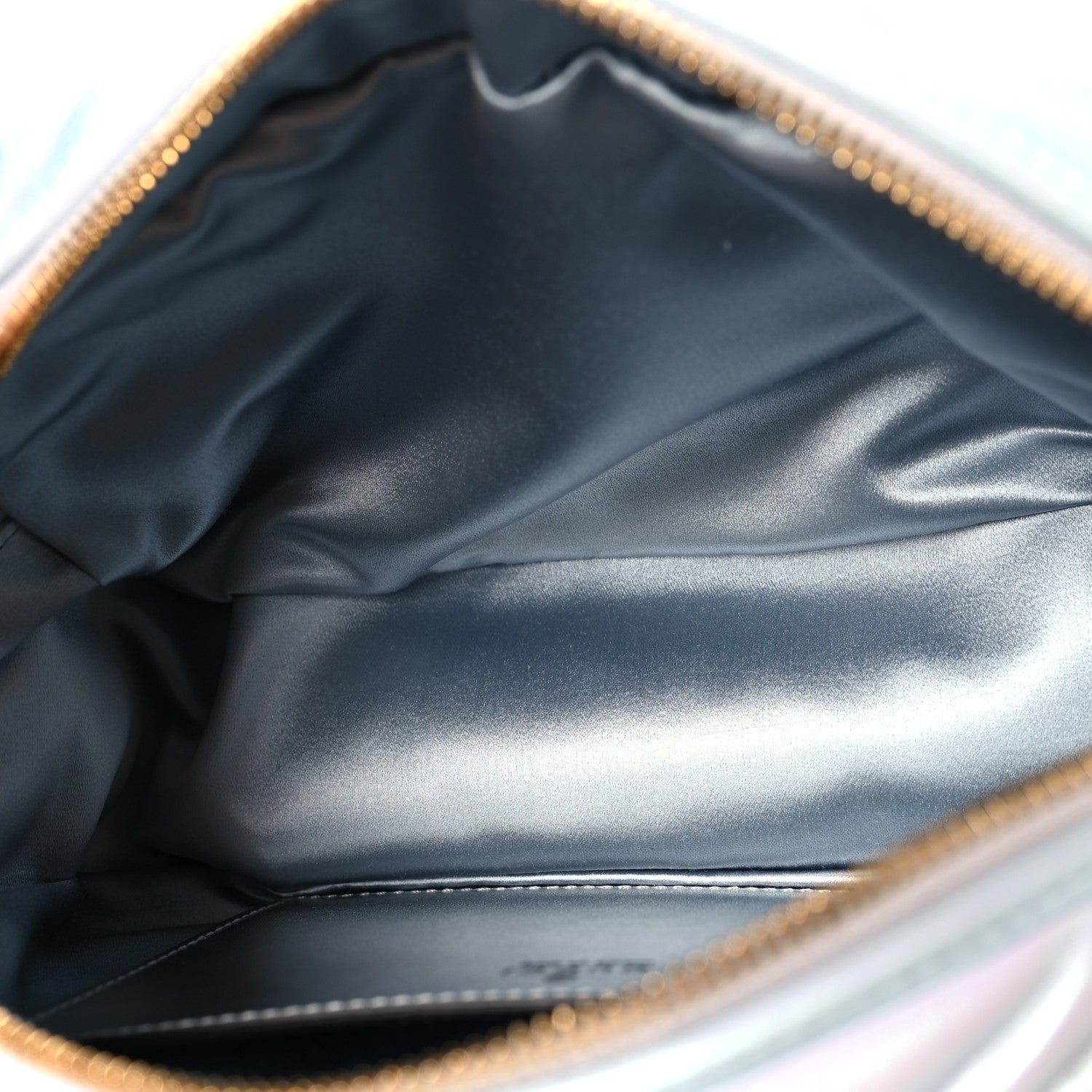 Iridescent Nappa Chevron Matelasse Small GG Marmont Chain Shoulder Bag Iridescent Snow Light Blue