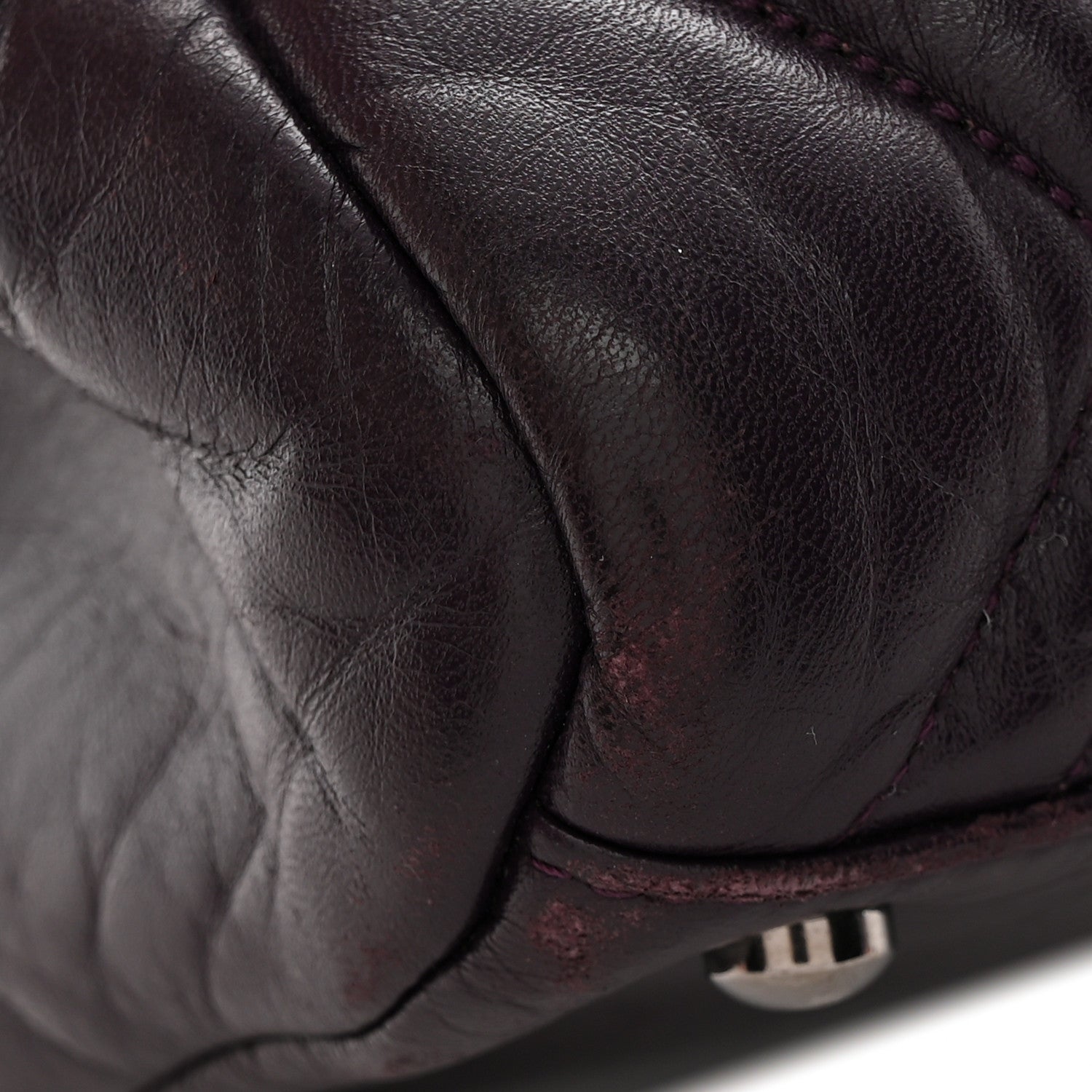 Lambskin In And Out XL Maxi Flap Dark Purple