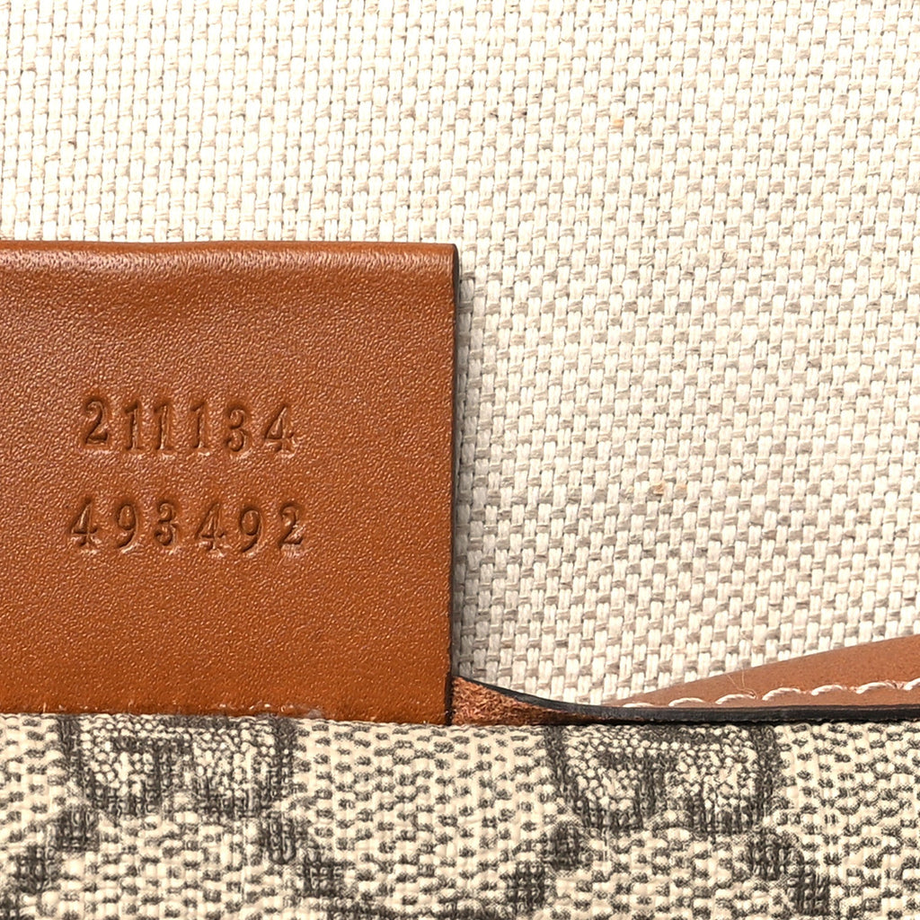 GG Plus Monogram Medium Signature Web Loop Tote Brown
