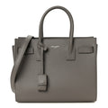 Grained Calfskin Baby Sac De Jour Taupe