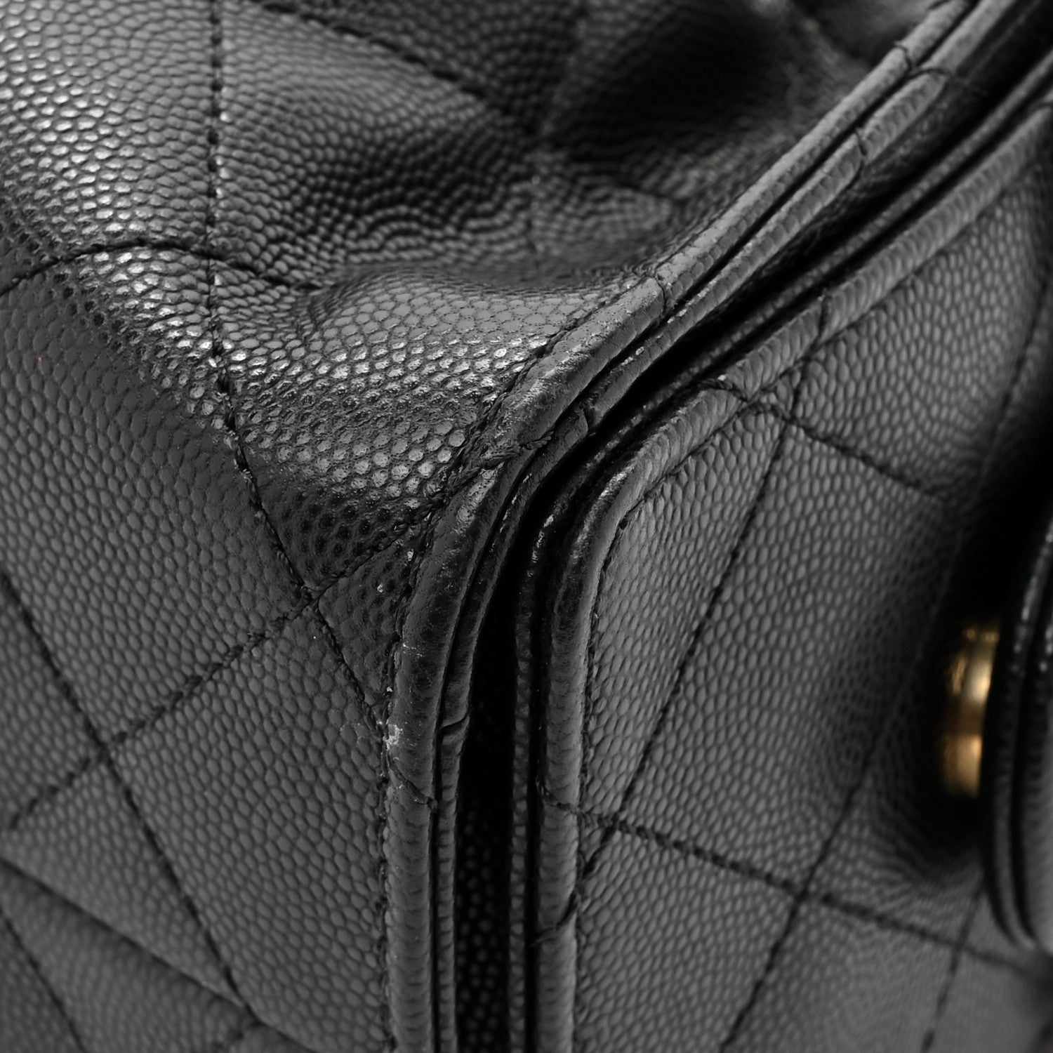 Caviar Quilted Mini Chanel 25 Handbag Black