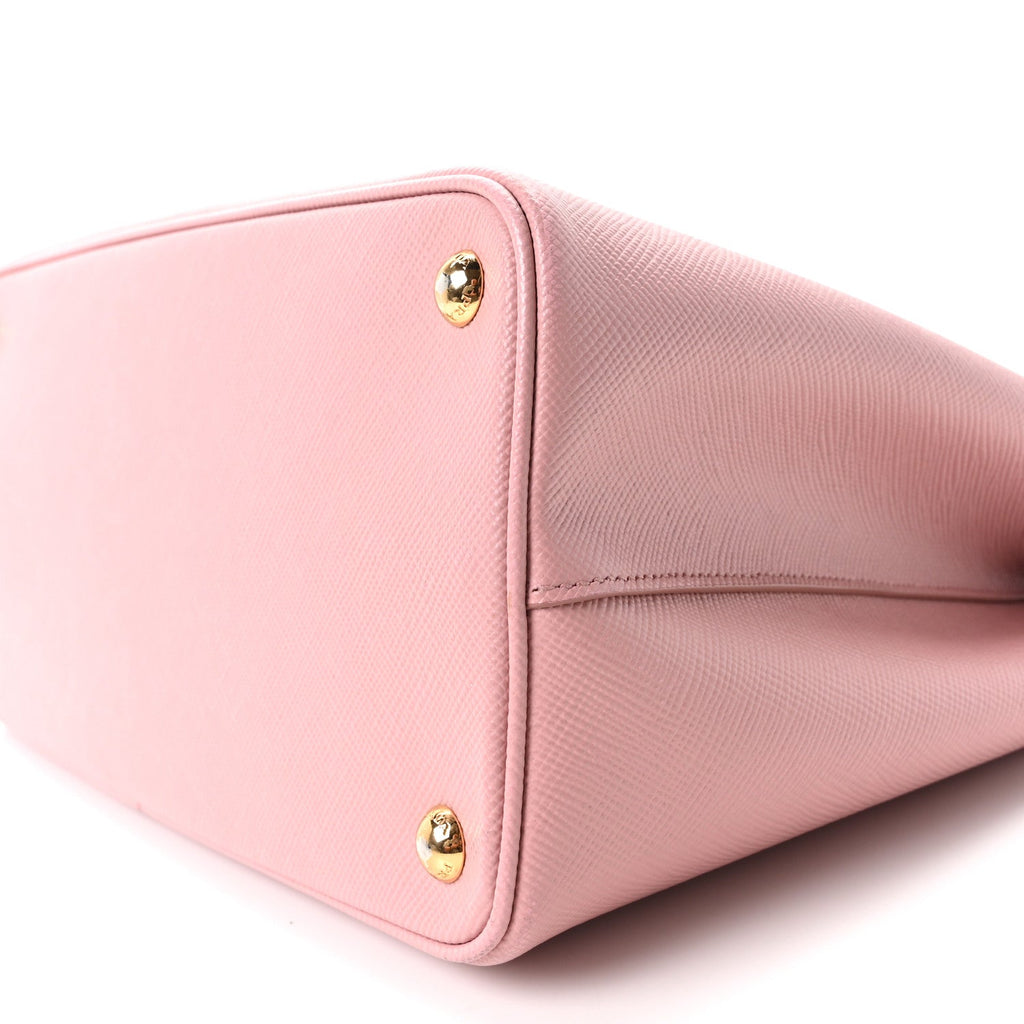 Saffiano Cuir Medium Double Bag Cammeo Rosa