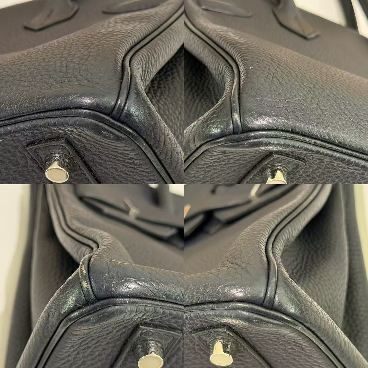 Hermes Birkin 30 Bleu Nuit 27 with Silver Hardware (Stamp T)