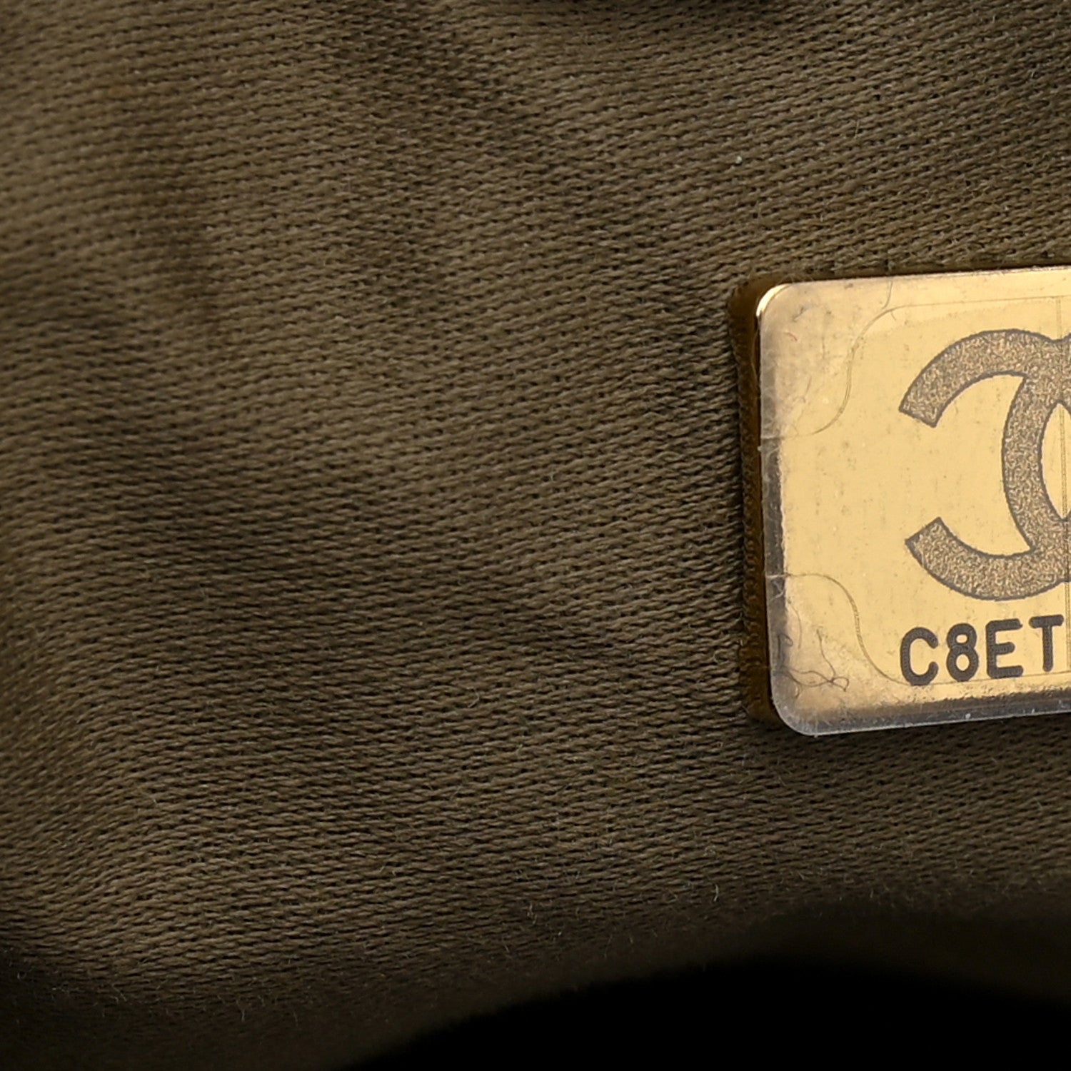Caviar Quilted Medium Chanel 25 Handbag Dark Khaki