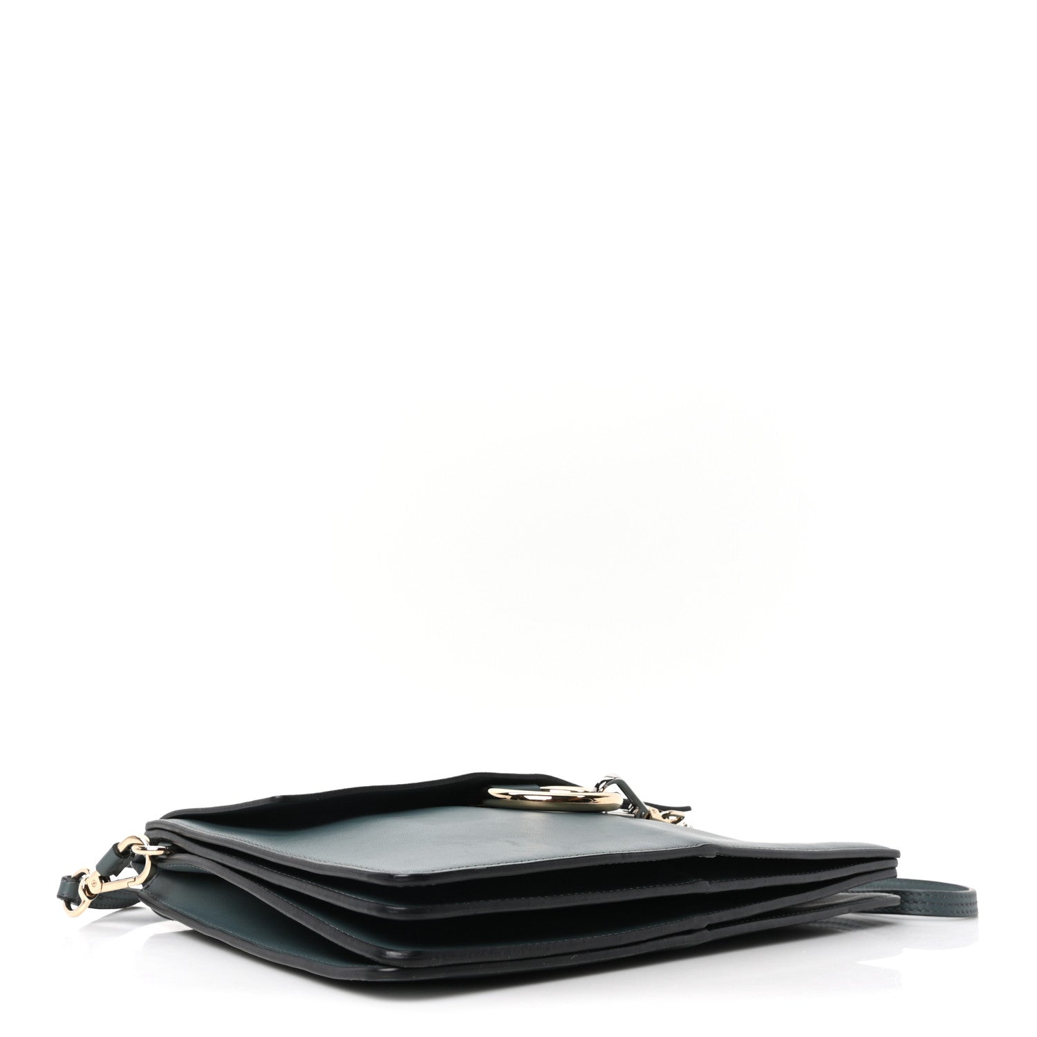 Suede Calfskin Medium Faye Shoulder Bag Cloudy Blue