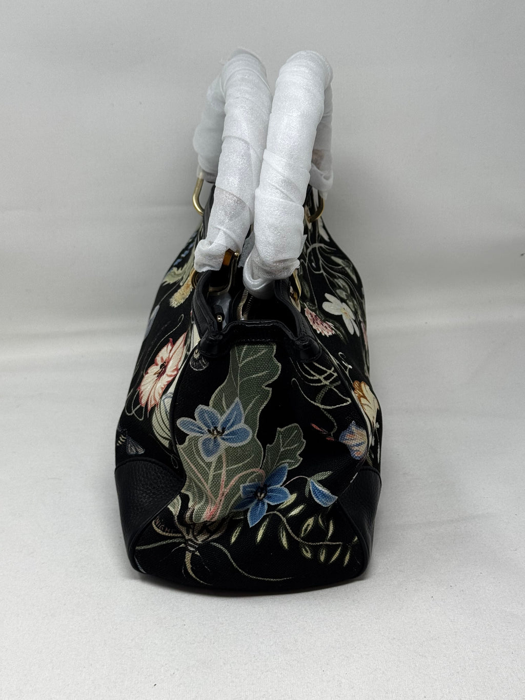 Gucci Flora Knight Bamboo Shopper Large - Black Totes, Handbags BJ1-19