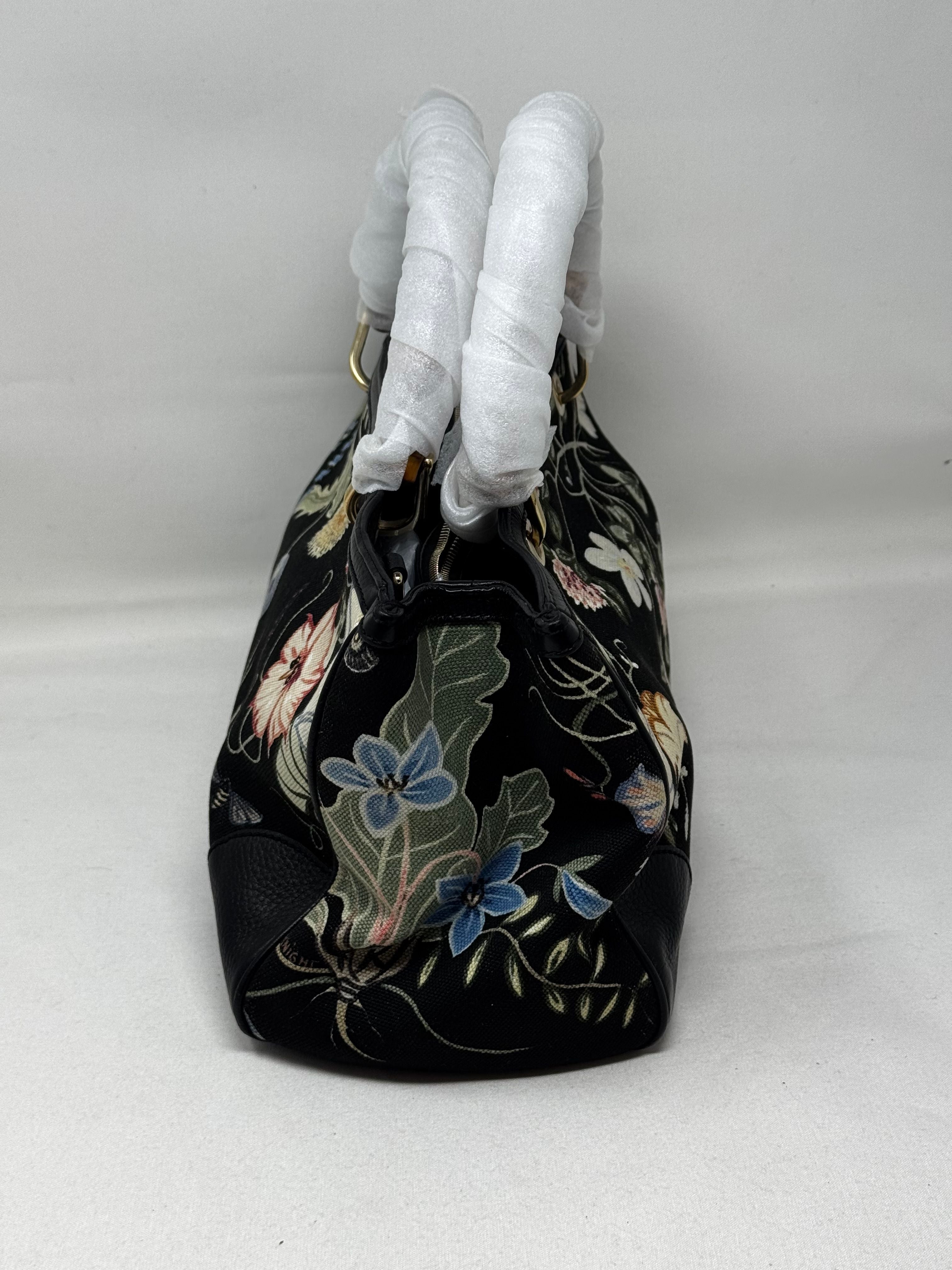 Gucci Flora Knight Bamboo Shopper Large - Black Totes, Handbags BJ1-19