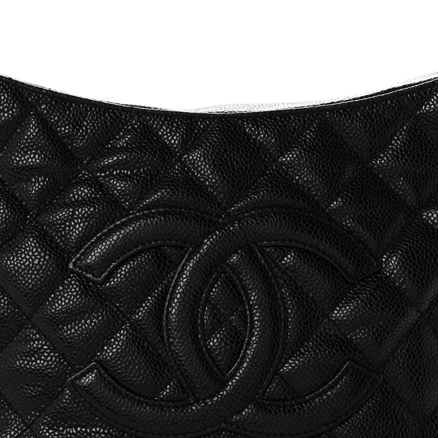 Caviar Quilted Timeless CC Shoulder Bag Black