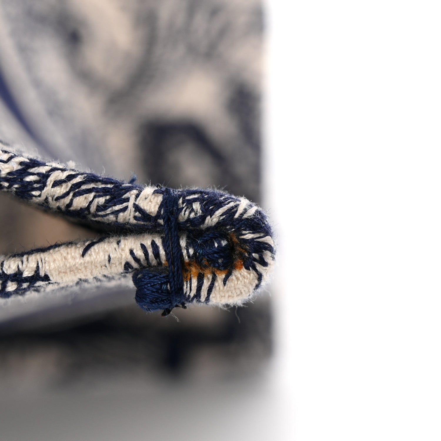 Canvas Embroidered Medium Dioriviera Toile De Jouy Book Tote Blue