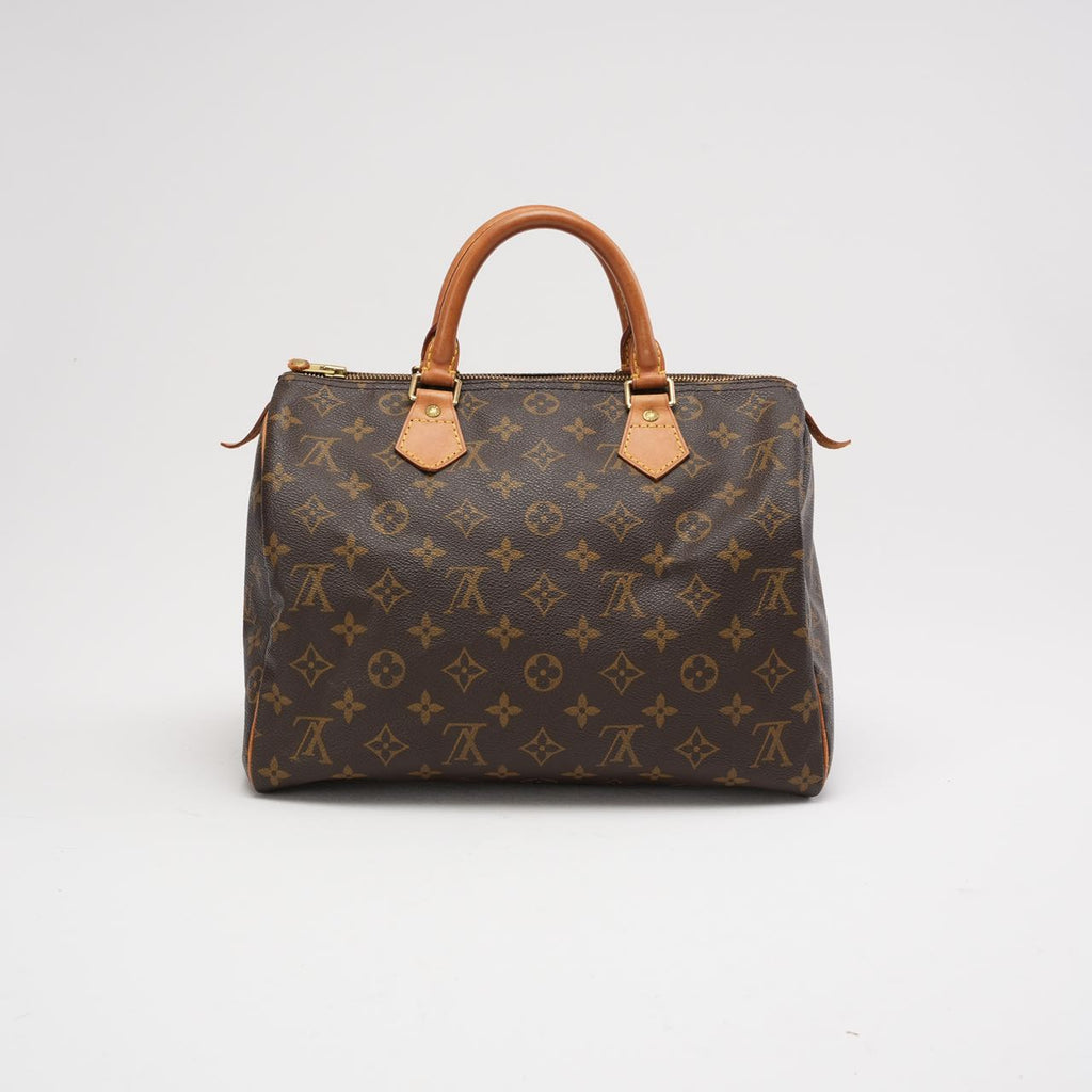 Louis Vuitton Speedy 30 Monogram Canvas Brown Bag 1999