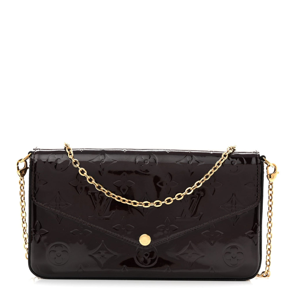 Vernis Pochette Felicie Chain Wallet Amarante