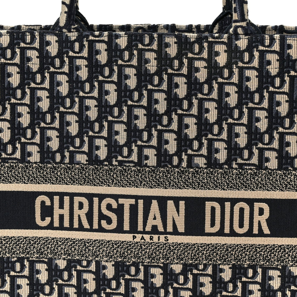 Oblique Large Book Tote Blue Multicolor