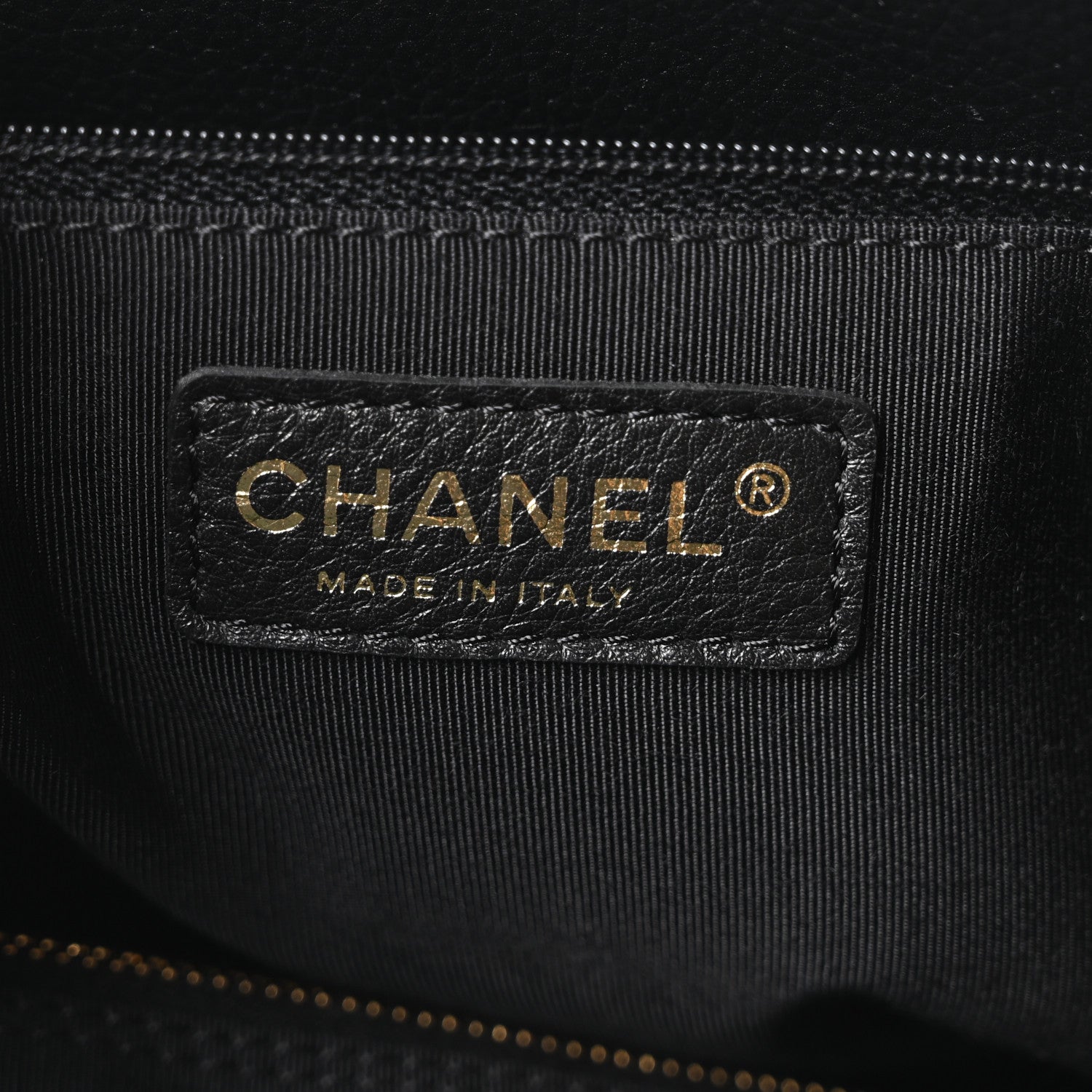 Calfskin Cerf Executive Shopper Tote Black