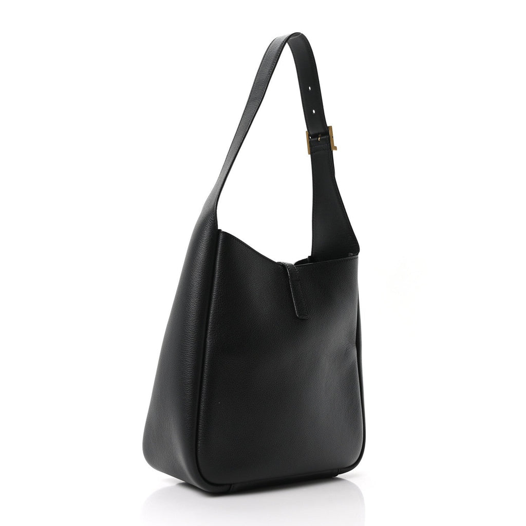 Smooth Calfskin Small Le 5 A 7 Soft Hobo Black