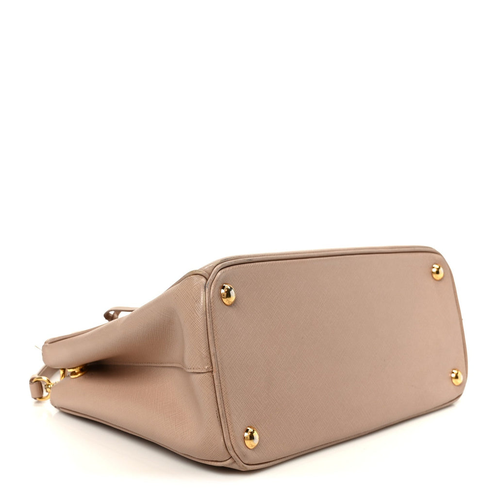 Saffiano Small Galleria Double Zip Tote Cammeo