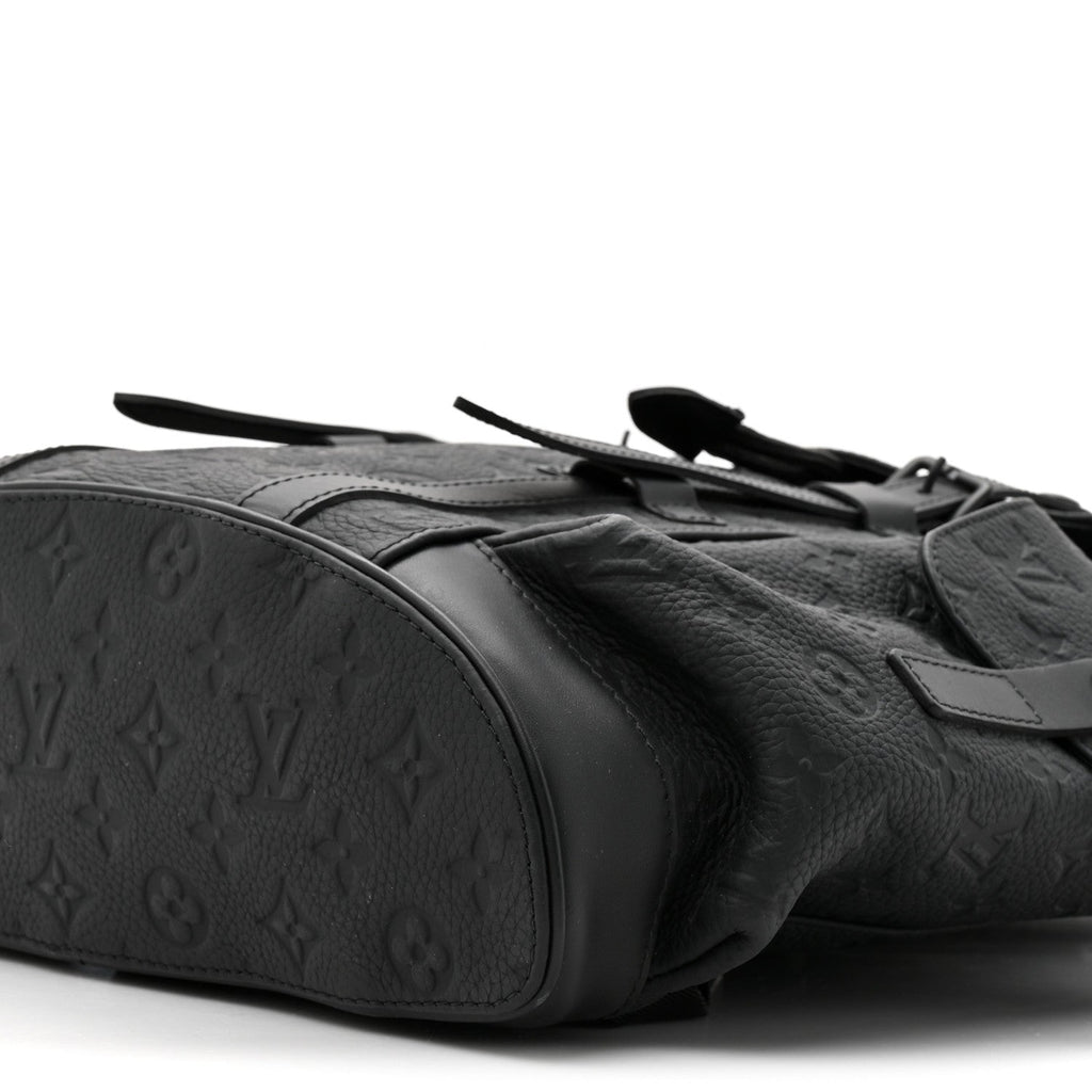 Taurillon Monogram Christopher MM Backpack Black