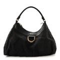 Monogram Large D Ring Hobo Black