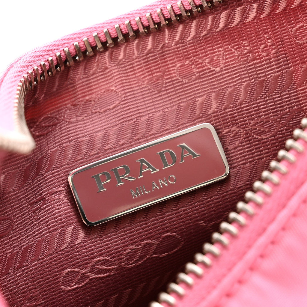 Re-Nylon Saffiano Mini Re-Edition 2005 Bag Begonia