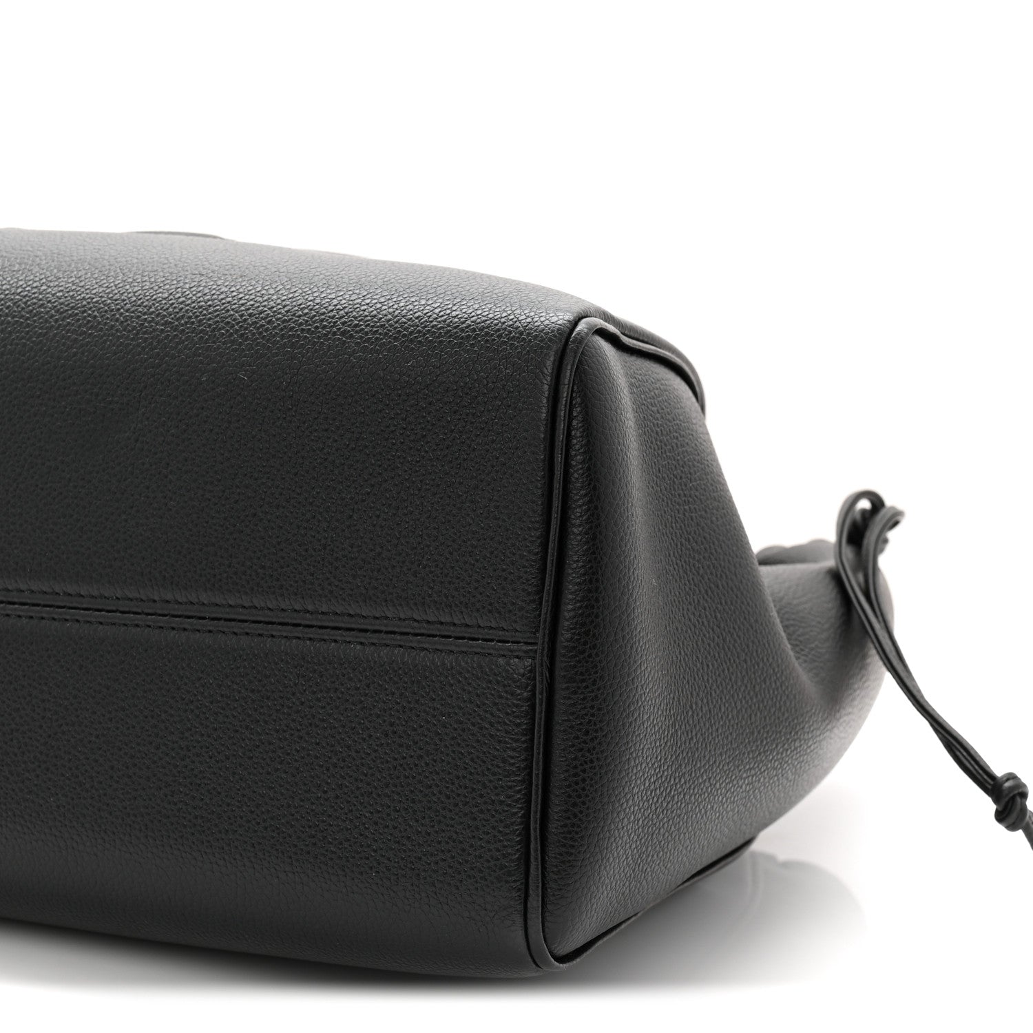 Calfskin Cuir Triomphe Cabas Drawstring Black