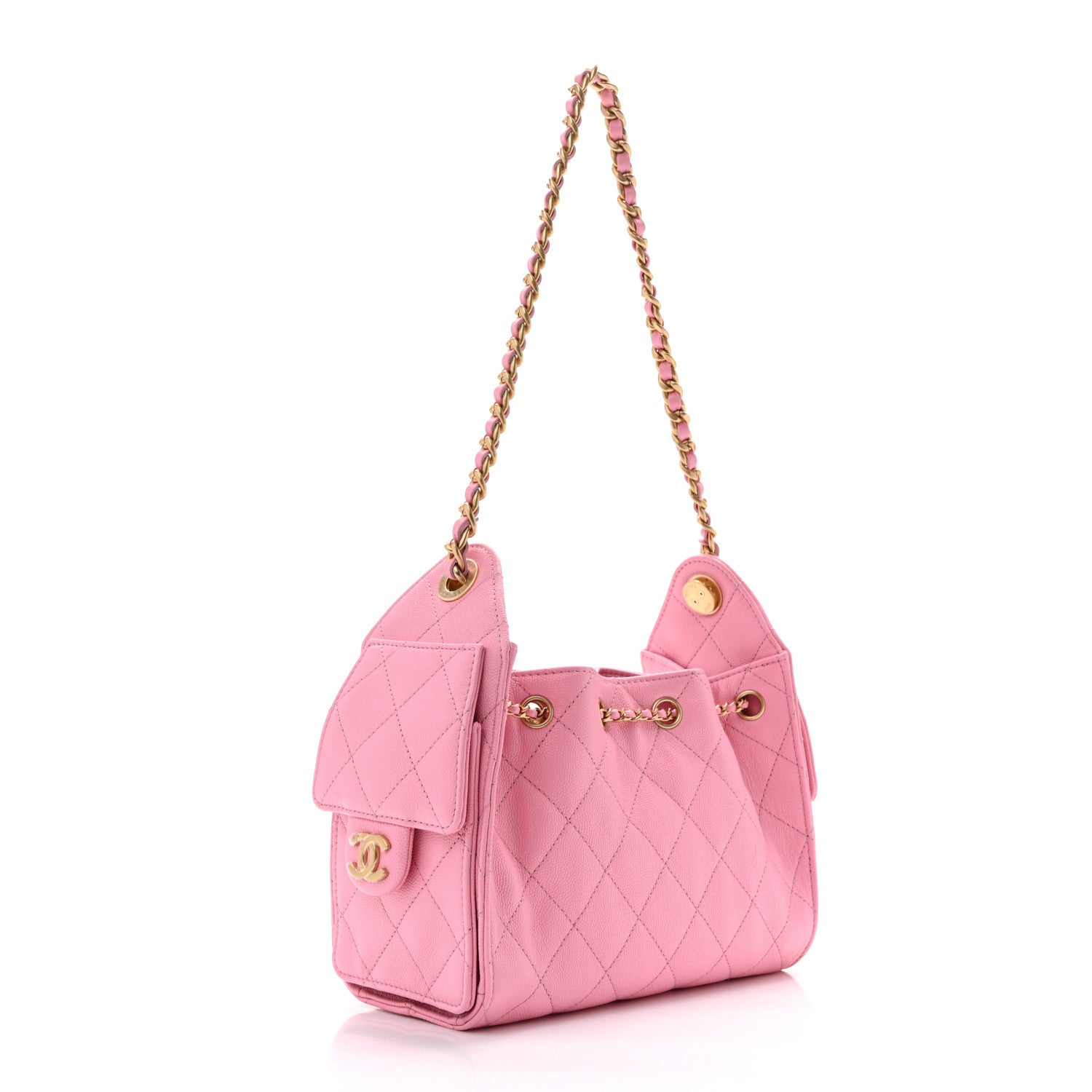 Caviar Quilted Mini Chanel 25 Handbag Pink