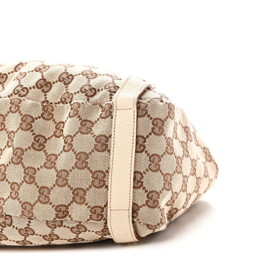 Monogram Medium Abbey Shoulder Bag Off White