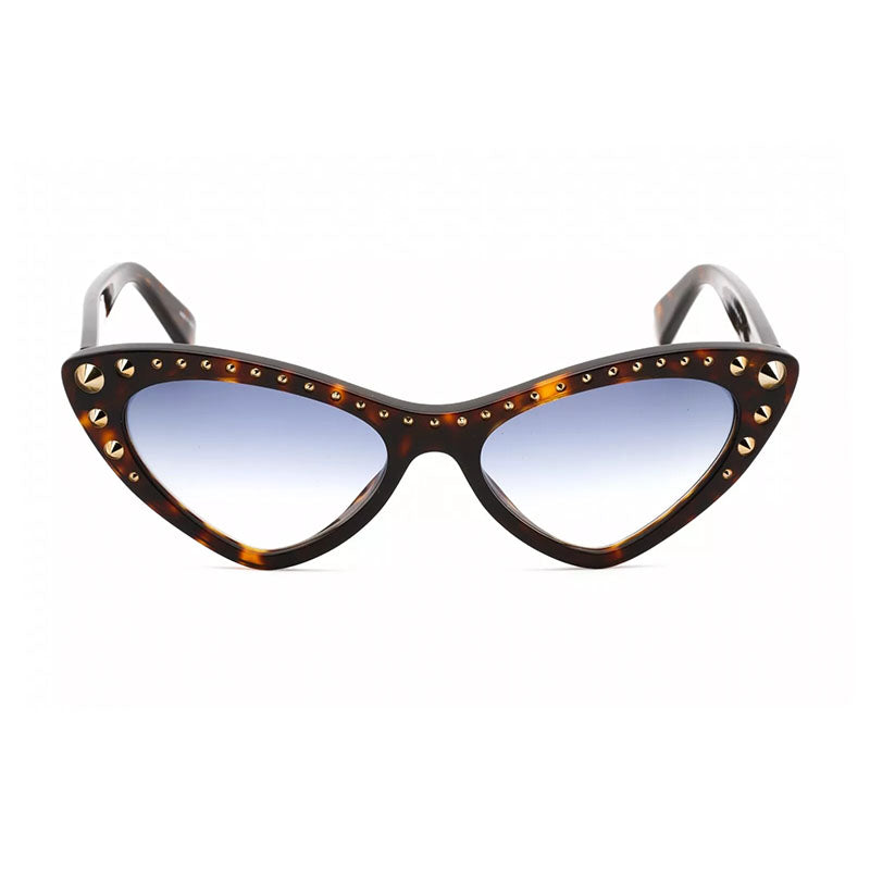 Moschino Sunglasses Cat Eye Full Rim, Havana Frame and Dark Blue Gradient Lens MOS093/S008608