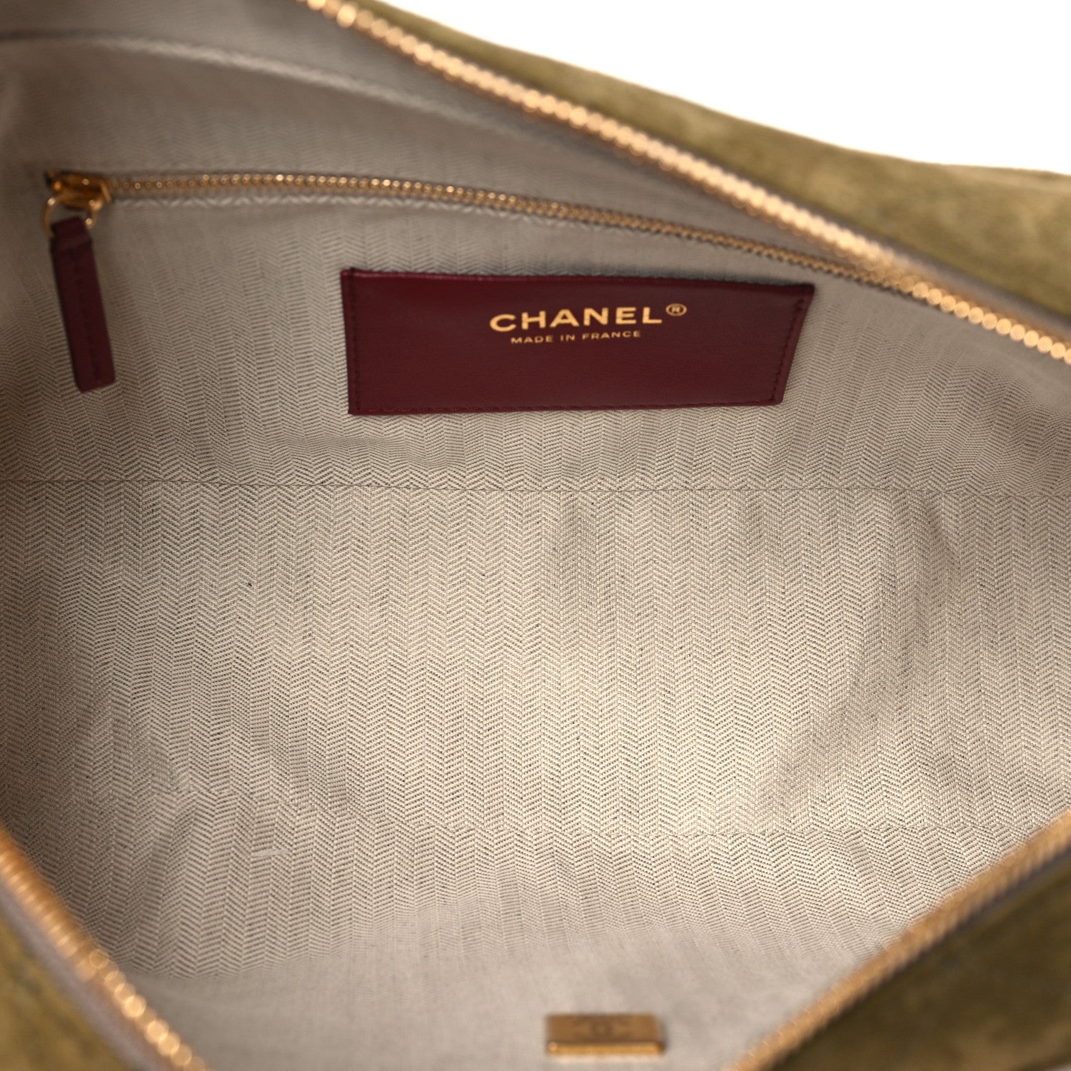 Suede Calfskin Quilted Camerissimo Camera Case Dark Khaki