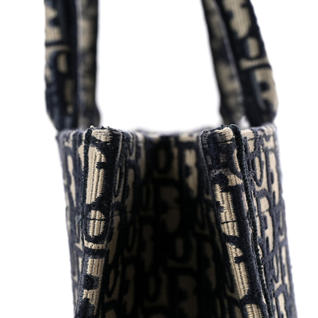 Oblique Large Book Tote Blue Multicolor