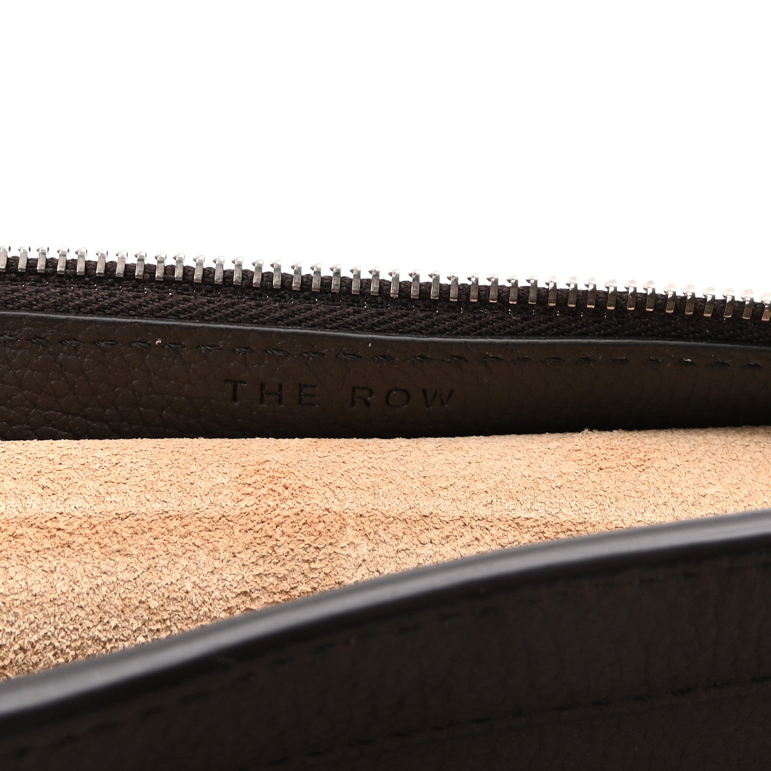 Grained Calfskin Large Slouchy Banana Bag Brunette