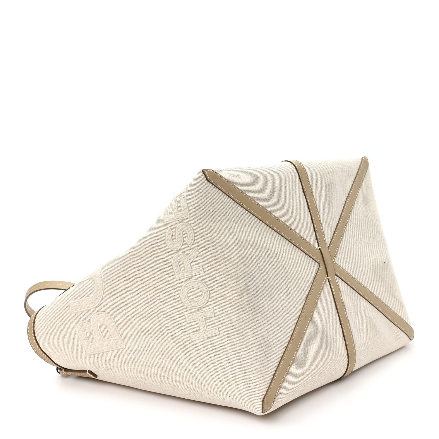 Cotton Canvas Mini Logo Horseferry Tote Bag Off White