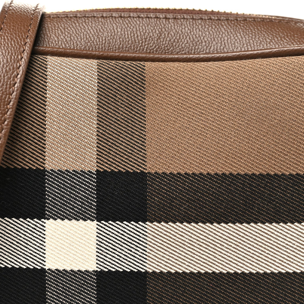 Calfskin House Check Camera Bag Earth