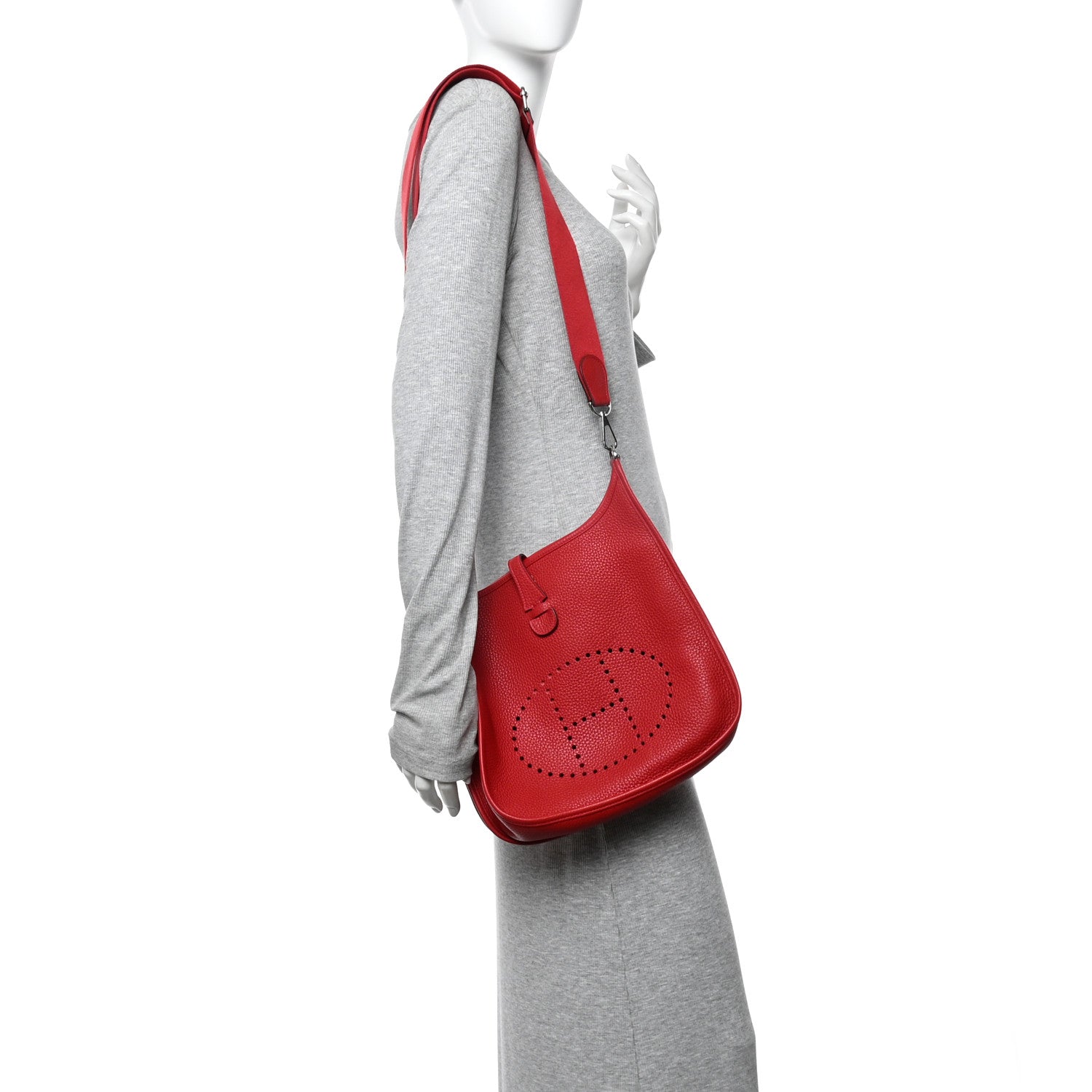 Taurillon Clemence EVELYNE III PM Rouge Casaque
