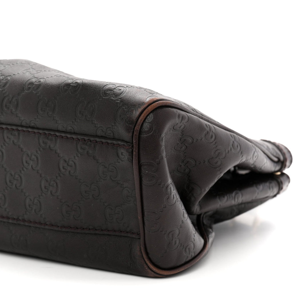 Guccissima Medium Sukey Tote  Chocolate