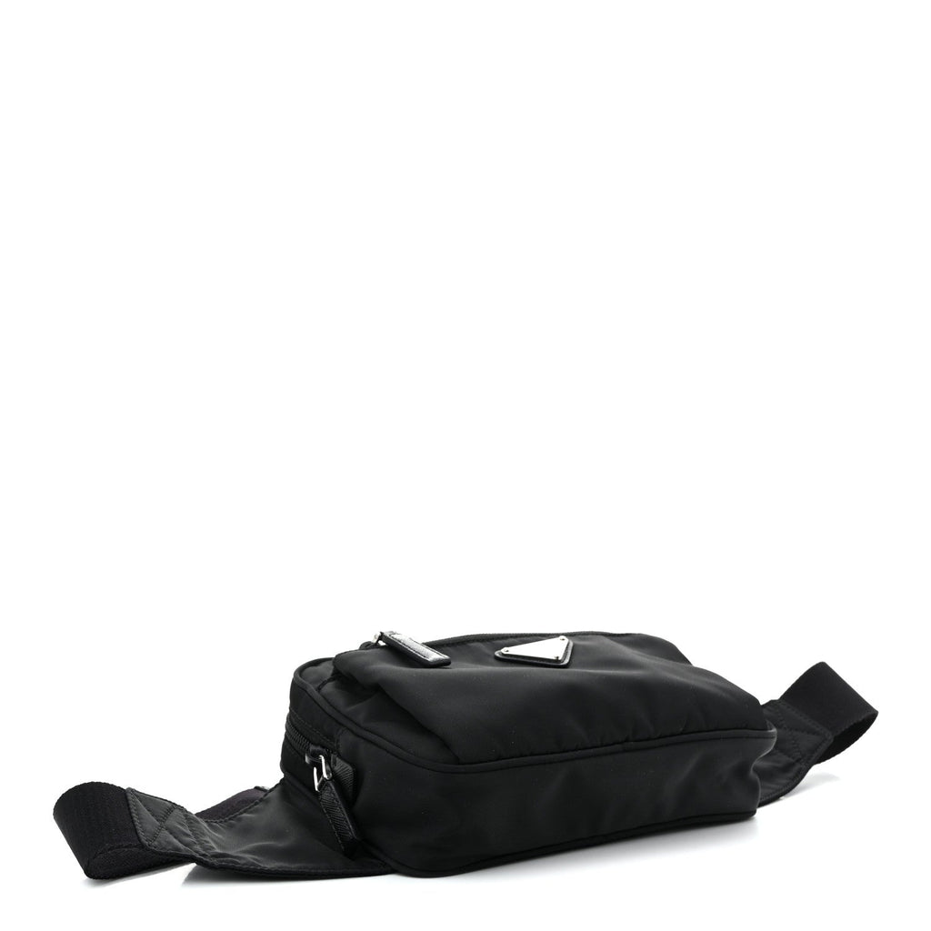 Re-Nylon Saffiano Belt Bag Black
