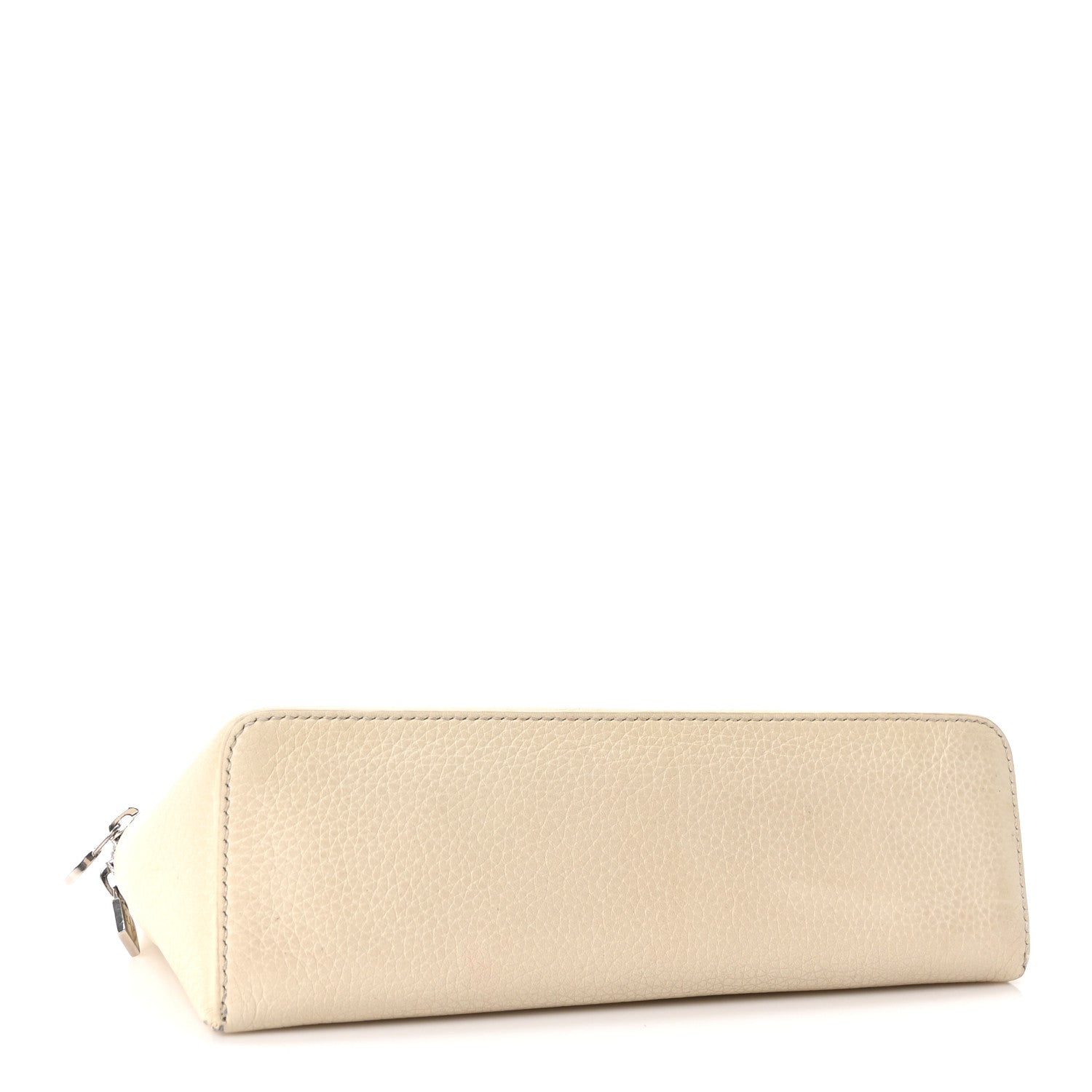 Grained Calfskin L19 Extra Pocket Pouch Whisper White