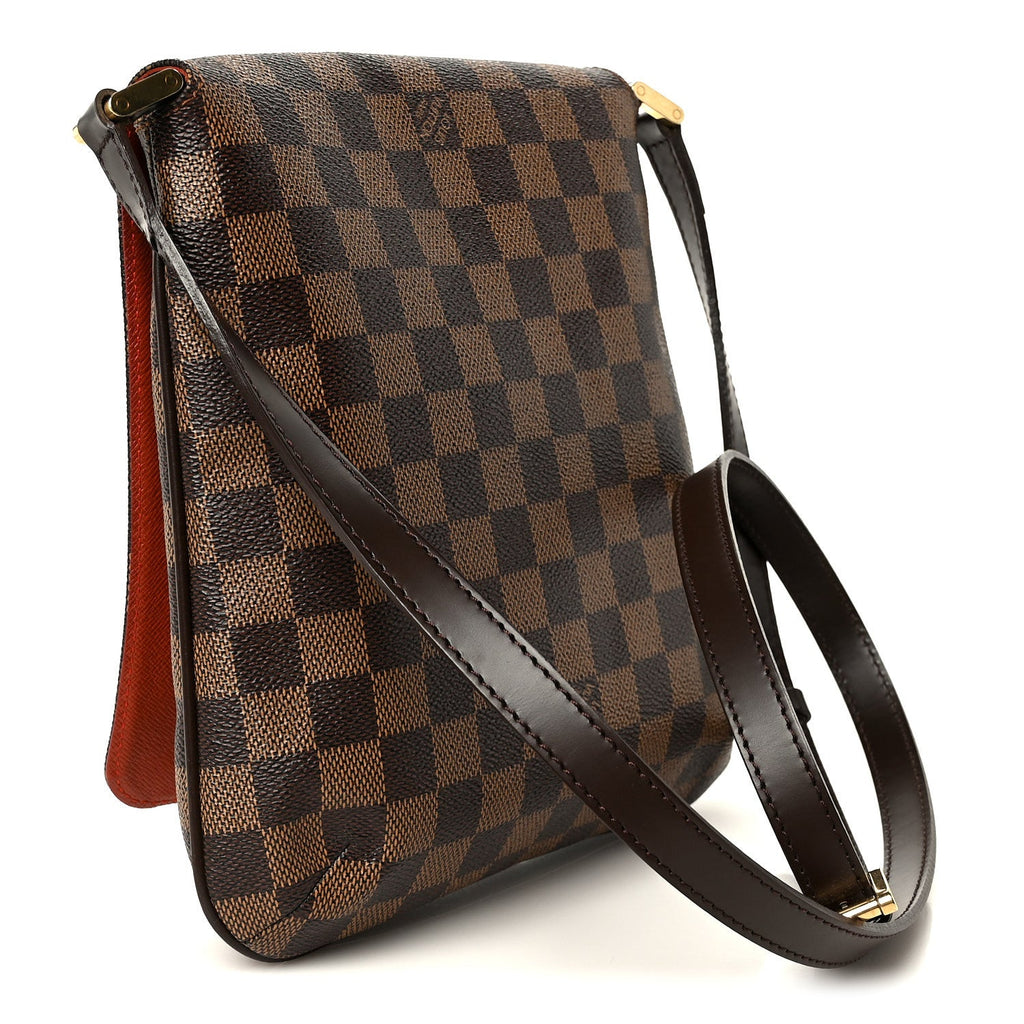 Damier Ebene Musette Salsa Long Strap