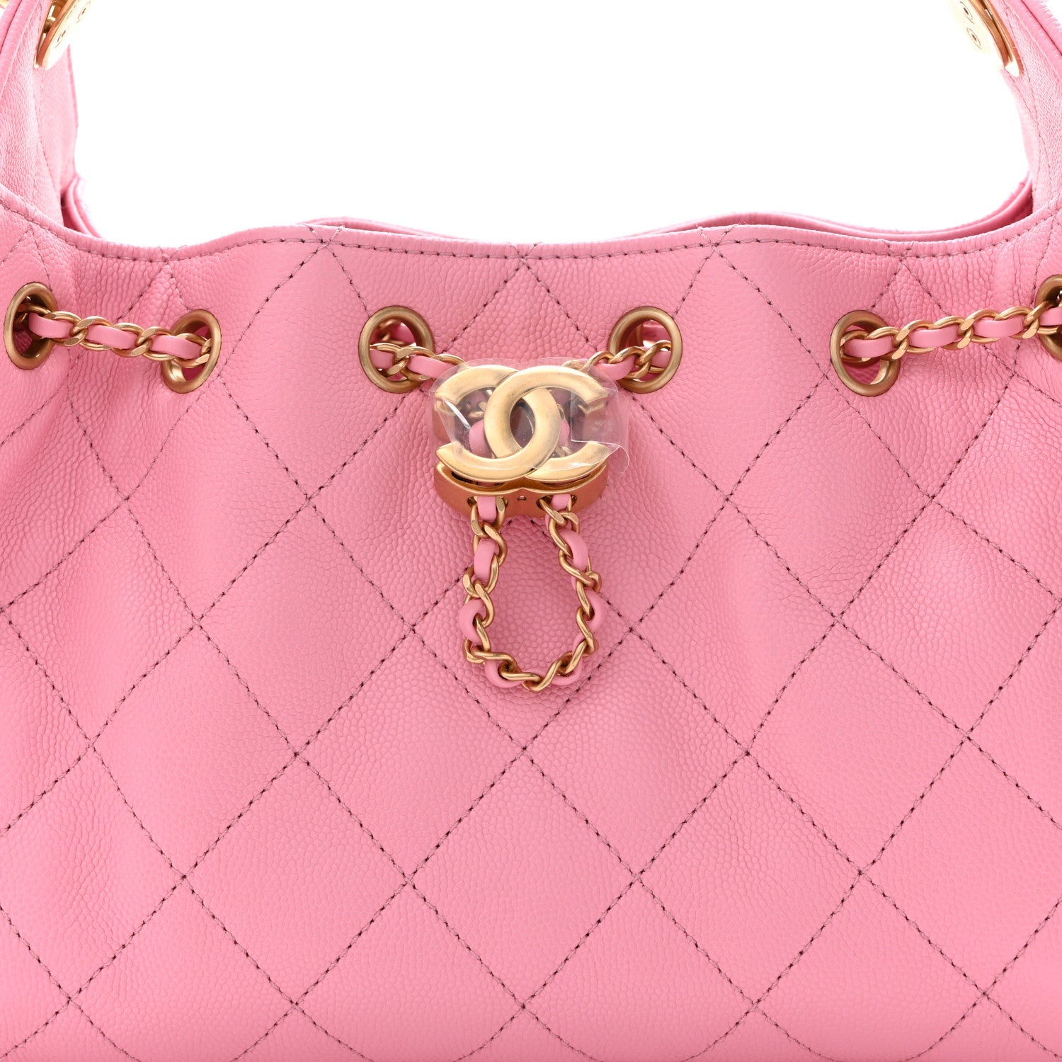 Caviar Quilted Mini Chanel 25 Handbag Pink