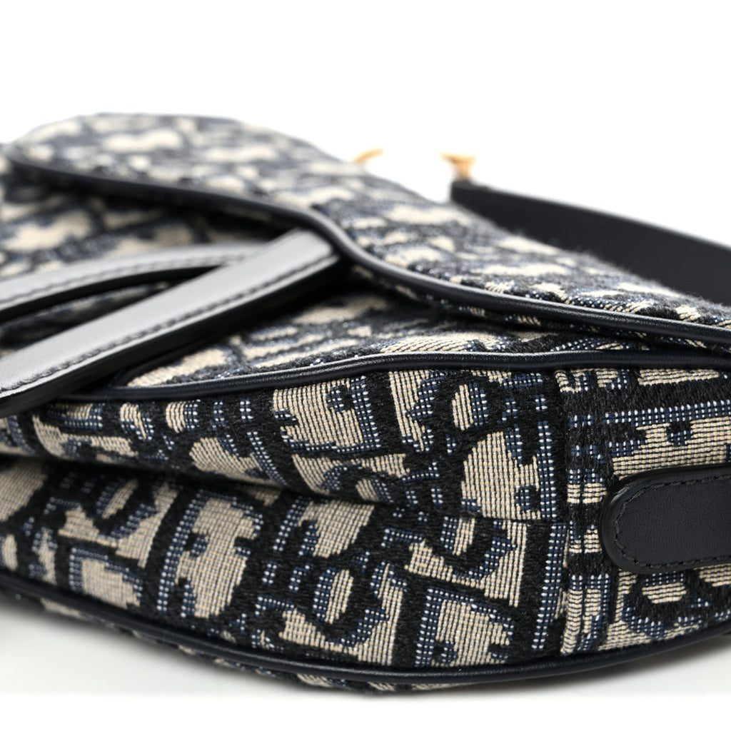 Oblique Mini Saddle Bag Blue