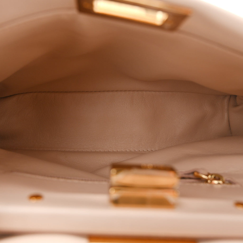 Nappa Mini Peekaboo Iconic Satchel Rosa Plaster